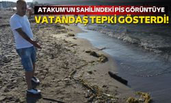 Atakum'un sahilindeki kirliliğe vatandaş tepki gösterdi!