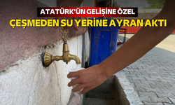Atatürk'ün gelişine özel çeşmeden su yerine ayran aktı