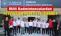 Milli Badmintonculardan Feyzullah Dereci’ye ziyaret