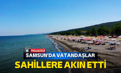 Samsun'da vatandaşlar sahillere akın etti
