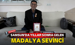Samsun'da yıllar sonra gelen madalya sevinci