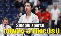 Sinoplu sporcu Kübra Nur Tiryakioğlu dünya 3’üncüsü