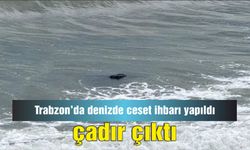 Trabzon'da denizde ceset ihbarı yapıldı, çadır çıktı