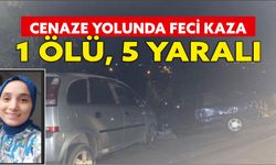 Zonguldak'ta cenaze yolunda feci kaza
