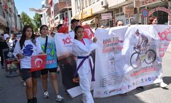 Sivas'tan başlayan 100. Yıl Cumhuriyet Bisiklet Turu Zile'ye ulaştı