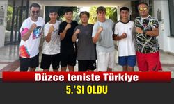 Düzce erkek takımı teniste Türkiye 5.’si oldu