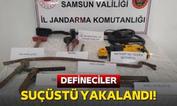 Samsun'da defineciler suçüstü yakalandı