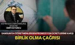 Samsun'da öğretmenlerden promosyon ücretlerine karşı 'birlik olma' çağrısı