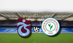 Trabzonspor - Çaykur Rizespor maçının ilk yarısı: Konuk ekip 2-0 Önde