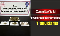 Zonguldak'ta ki uyuşturucu operasyonuna 1 tutuklama