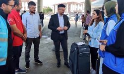 Düzce Üniversitesi'ne gelen öğrenciler Gençlik ve Spor Müdürü tarafından karşılandı