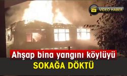 Zonguldak'ta ahşap bina yangını korkuttu