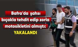 Bafra'da bıçaklı gasp şüphelisi yakalandı