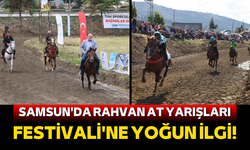 Samsun'da at yarışı festivali: Rahvan atları şaha kalktı!