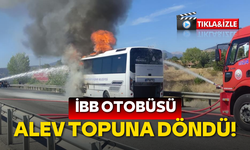 İstanbul Büyükşehir Belediyesi otobüsü Kastamonu'da alev aldı
