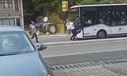 Karabük'te ilginç olay! Yaya otobüse çarptı!