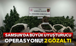 Samsun'da büyük uyuşturucu operasyonu! 2 gözaltı