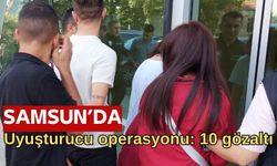 Samsun'da zehir tacirlerine operasyon: 10 gözaltı