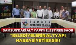 Samsun'daki alt yapıyı eleştiren SAOB: "Belediyelerin altyapı hassasiyeti eksik!