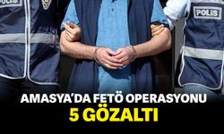 Amasya’da FETÖ operasyonu: 5 gözaltı