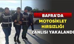 Bafra'da motosiklet hırsızlığı zanlısı yakalandı