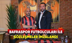 Bafraspor futbolcuları ile sözleşmeler imzalandı