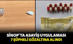 Sinop’ta asayiş uygulaması: 7 şüpheli gözaltına alındı