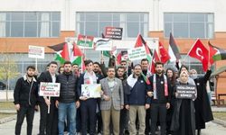 Kastamonu’da üniversite öğrencileri İsrail saldırılarını kınadı