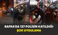 Bafra'da 127 polisin katıldığı şok uygulama