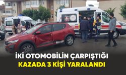 Karabük'te kaza: İki otomobilin çarpıştığı kazada 3 kişi yaralandı