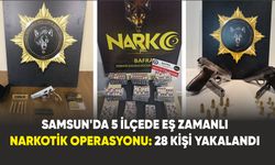 Samsun’da 5 ilçede eş zamanlı narkotik operasyonu: 28 kişi yakalandı