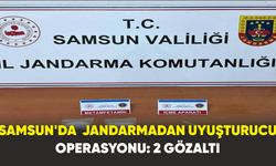 Samsun'da  Jandarmadan uyuşturucu operasyonu: 2 gözaltı