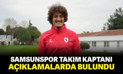 Samsunspor takım kaptanı açıklamalarda bulundu.