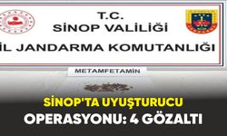 Sinop’ta  uyuşturucu satıcılarına operasyon: 4 gözaltı