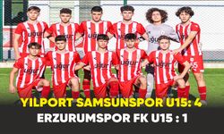 Yılport Samsunspor U15; Erzurumspor FK U15'i 4-1 ile geçti