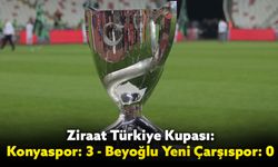 Ziraat Türkiye Kupası: Konyaspor: 3 - Beyoğlu Yeni Çarşıspor: 0