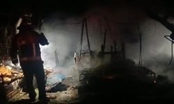 Sakarya’da korkutan yangın: Baraka alev alev yandı