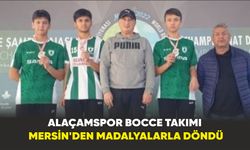 Alaçamspor Bocce Takımı Mersin'den Madalyalarla döndü