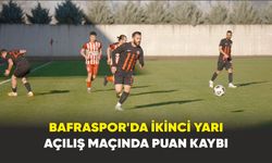 Bafraspor'da ikinci yarı açılış maçında puan kaybı
