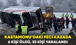 Kastamonu-Taşköprü karayolunda otobüs devrildi