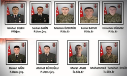 MSB, şehit askerlerin isimlerini açıkladı