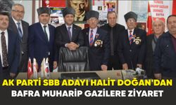 Ak Parti SBB Adayı Halit Doğan'dan Bafra Muharip Gazilere ziyaret