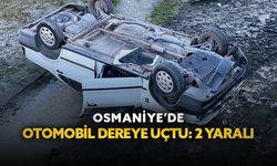 Osmaniye’de otomobil dereye uçtu: 2 yaralı