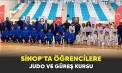 Sinop’ta öğrencilere judo ve güreş kursu