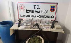 İzmir’de jandarmadan uyuşturucu baskını, 2 gözaltı