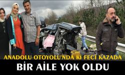 Anadolu Otoyolu'nda ki feci kazada bir aile yok oldu