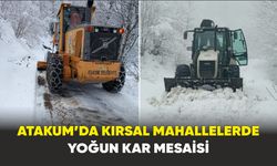 Atakum’da kırsal mahallelerde yoğun kar mesaisi