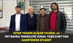 Kitap yazarı Alişan Yılmaz, TRT Bafra Temsilcisi Vural Yeşilyurt'tan Gazetemize ziyaret