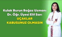 Kulak Burun Boğaz Uzmanı Sarı; Uçaklar kabusunuz olmasın