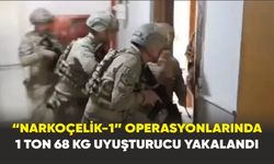 14 İlde düzenlenen “NARKOÇELİK-1” Operasyonlarında 1 Ton 68 kg uyuşturucu yakalandı